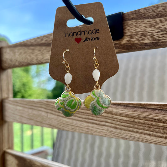 The "Spring Clover" Artisan Earrings