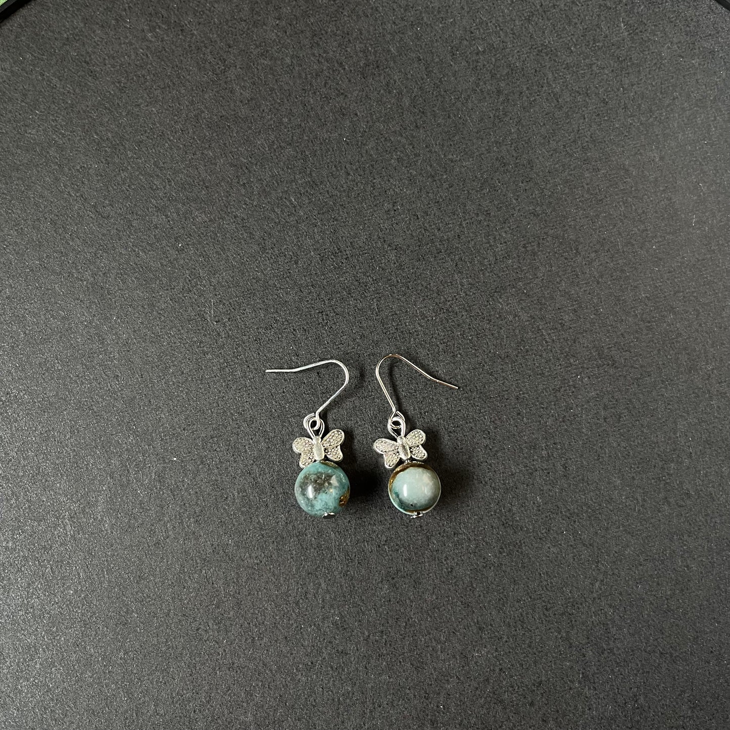 Marbled Butterfly Earrings