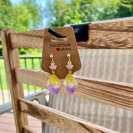 "Twilight Bloom" Filigree Earrings