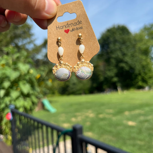 Imperial Flower Brocade Earrings