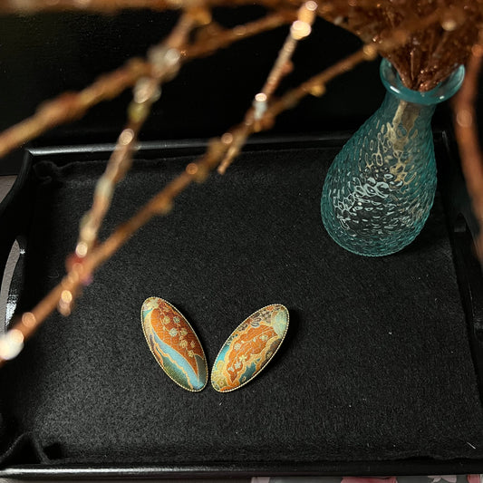 Autumn Jewel Tones: Song Brocade Hair Clips