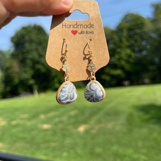 "Sky Bloom" Artisan Dangle Earrings