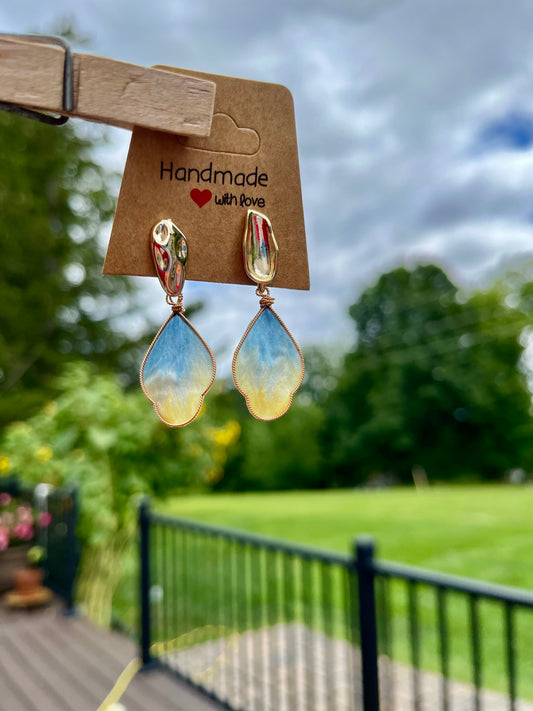 Golden Horizon Drop Earrings