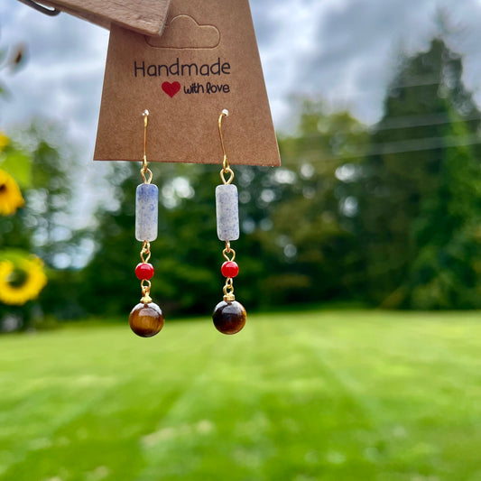 Earthy Harmony Stone Earrings