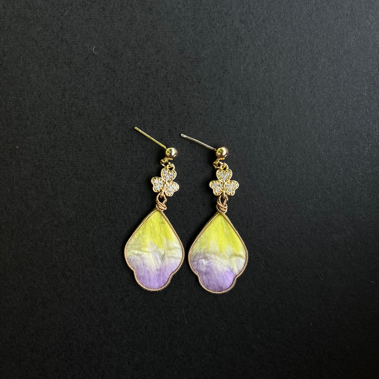 "Twilight Bloom" Filigree Earrings