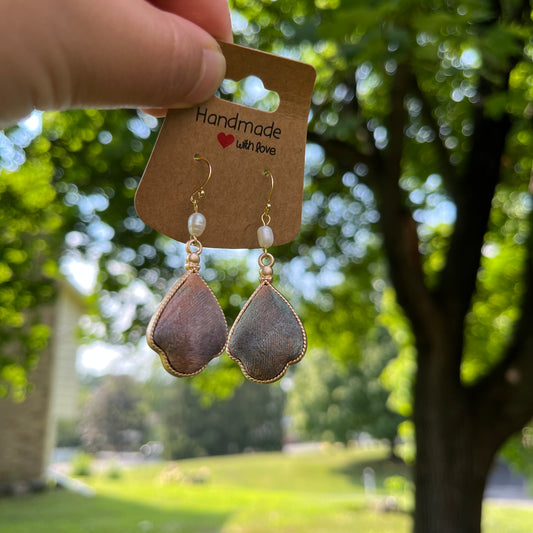 "Forest Dew" Song Brocade Earrings