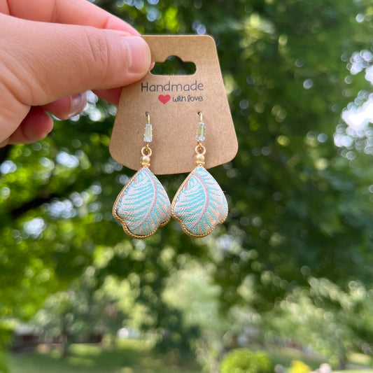 "Blushing Meadow" Song Brocade Earrings