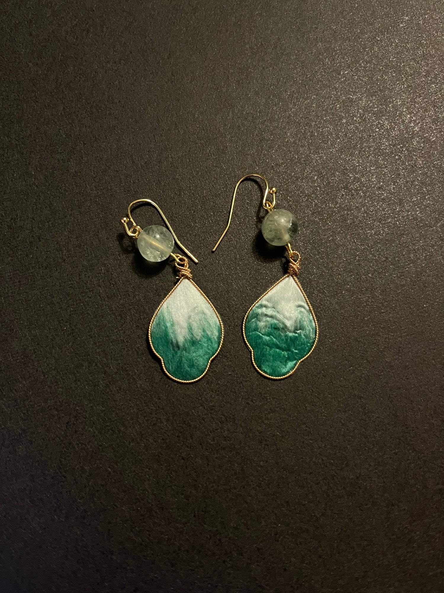 Filigree Velvet Flower Earrings
