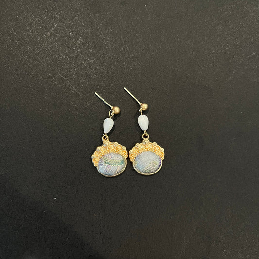 Imperial Flower Brocade Earrings
