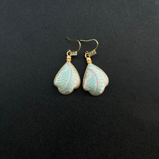 "Blushing Meadow" Song Brocade Earrings
