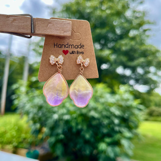 Sweet Bow and Petal Earrings