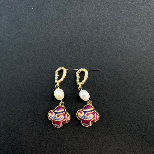 Lucky Charm Pearl Drop Earrings