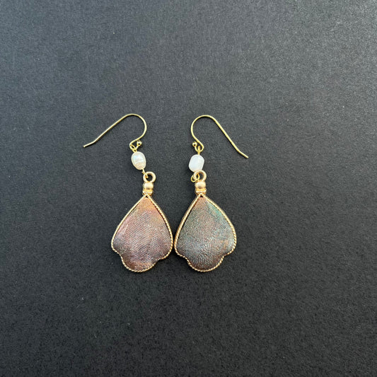 "Forest Dew" Song Brocade Earrings