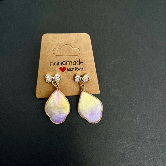 Sweet Bow and Petal Earrings