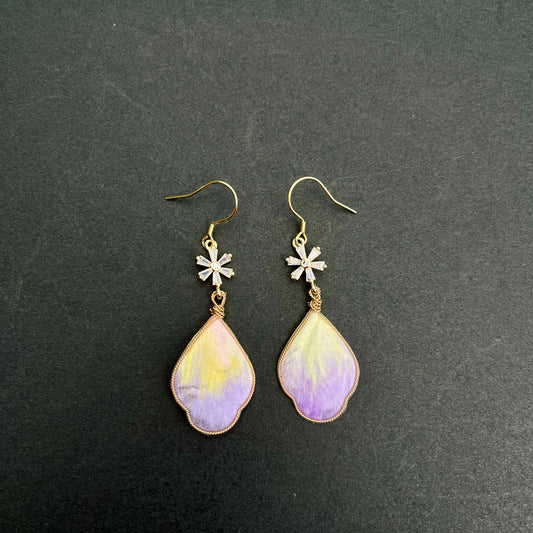 Whimsical Bloom: Snowflake and Petal Earrings