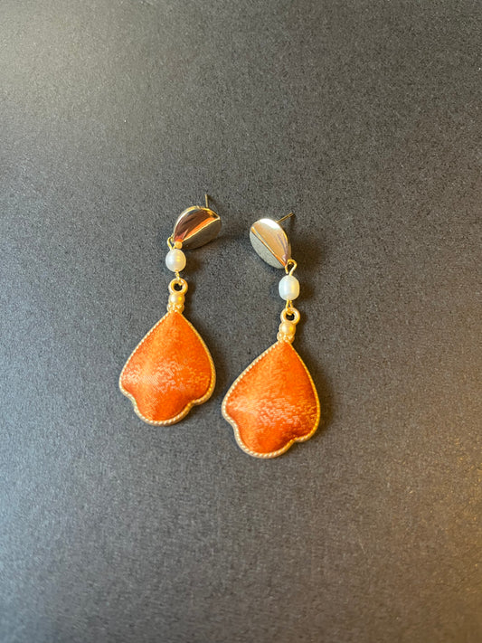 Autumn Glow Brocade Earrings